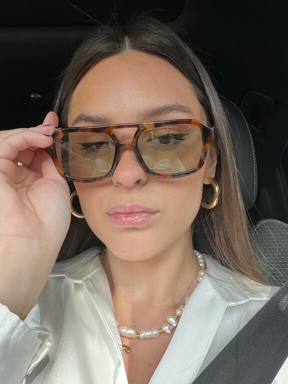 Rainya – Vintage Sonnebrille Damen im Leopardenprint | Retro Sunglasses Women