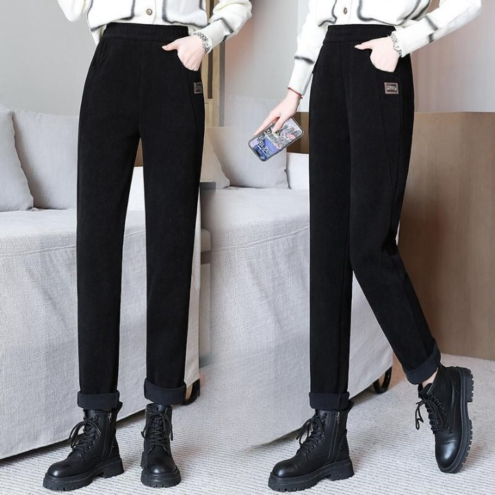 Warme Fleece-Hose mit hoher Taille für Frauen