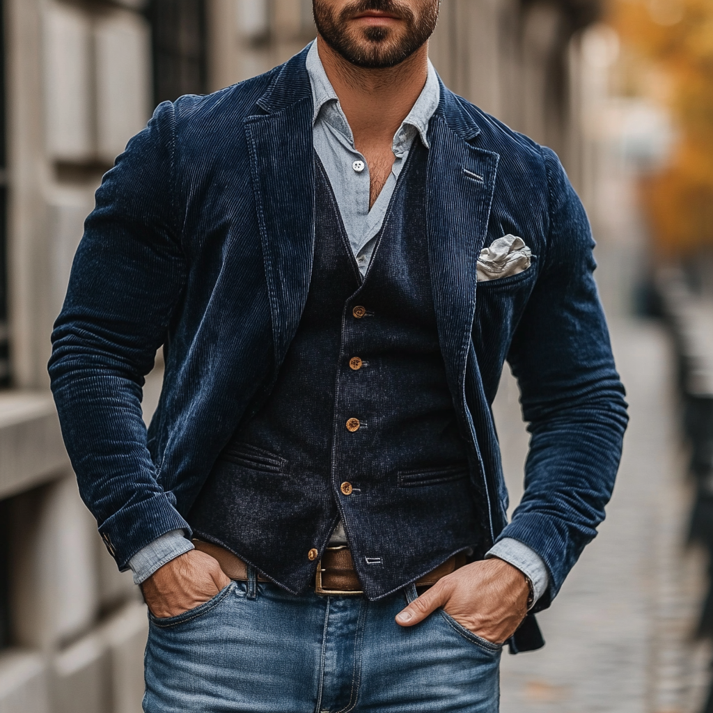 Bequemes Blazer-Set für Männer