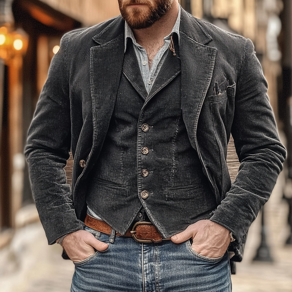 Bequemes Blazer-Set für Männer
