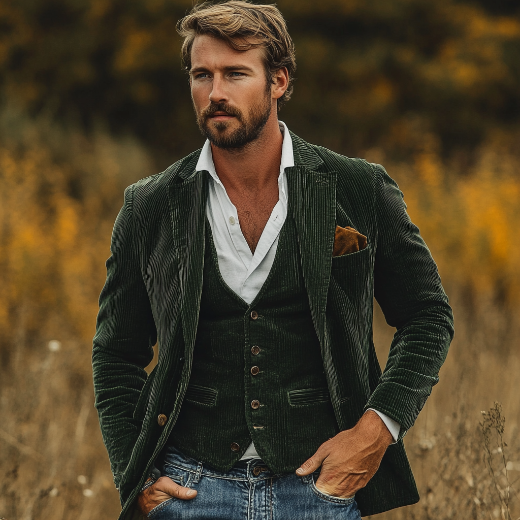 Bequemes Blazer-Set für Männer