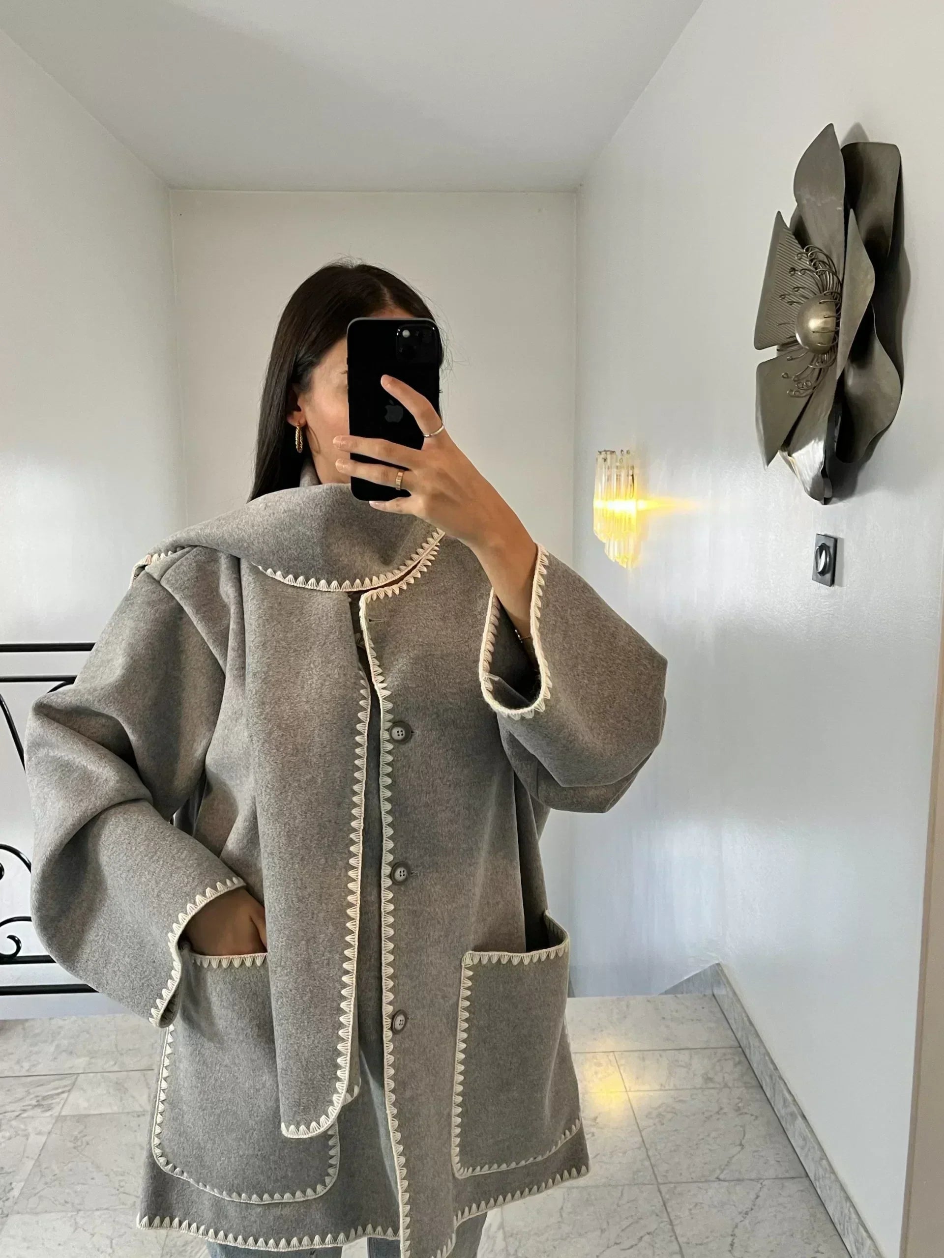 Klara | Eleganter Schalmantel für raffinierte Looks