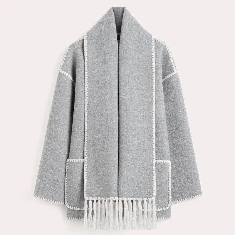 Mirella - Stylische Jacke mit Schal