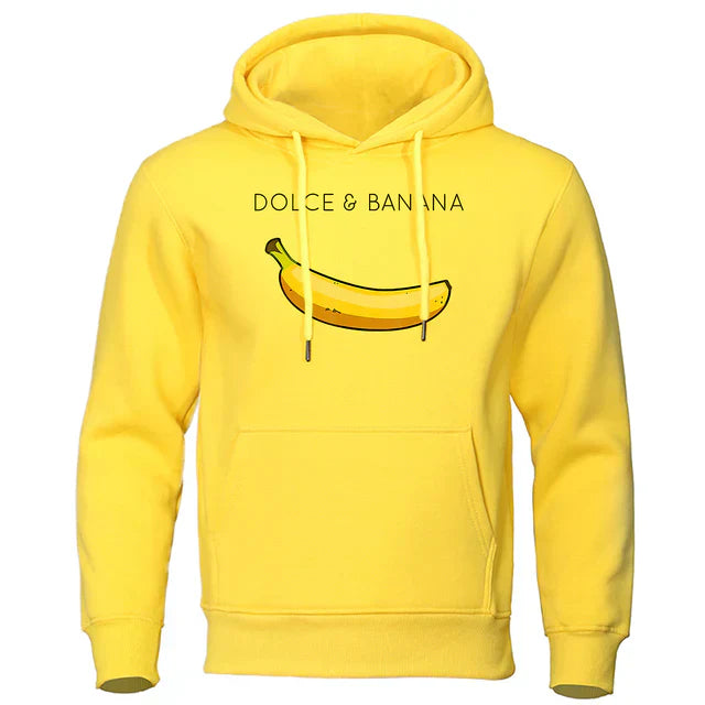 Dan - Stilvoller Dolce Banana Streetwear Herbst-Hoodie für Herren